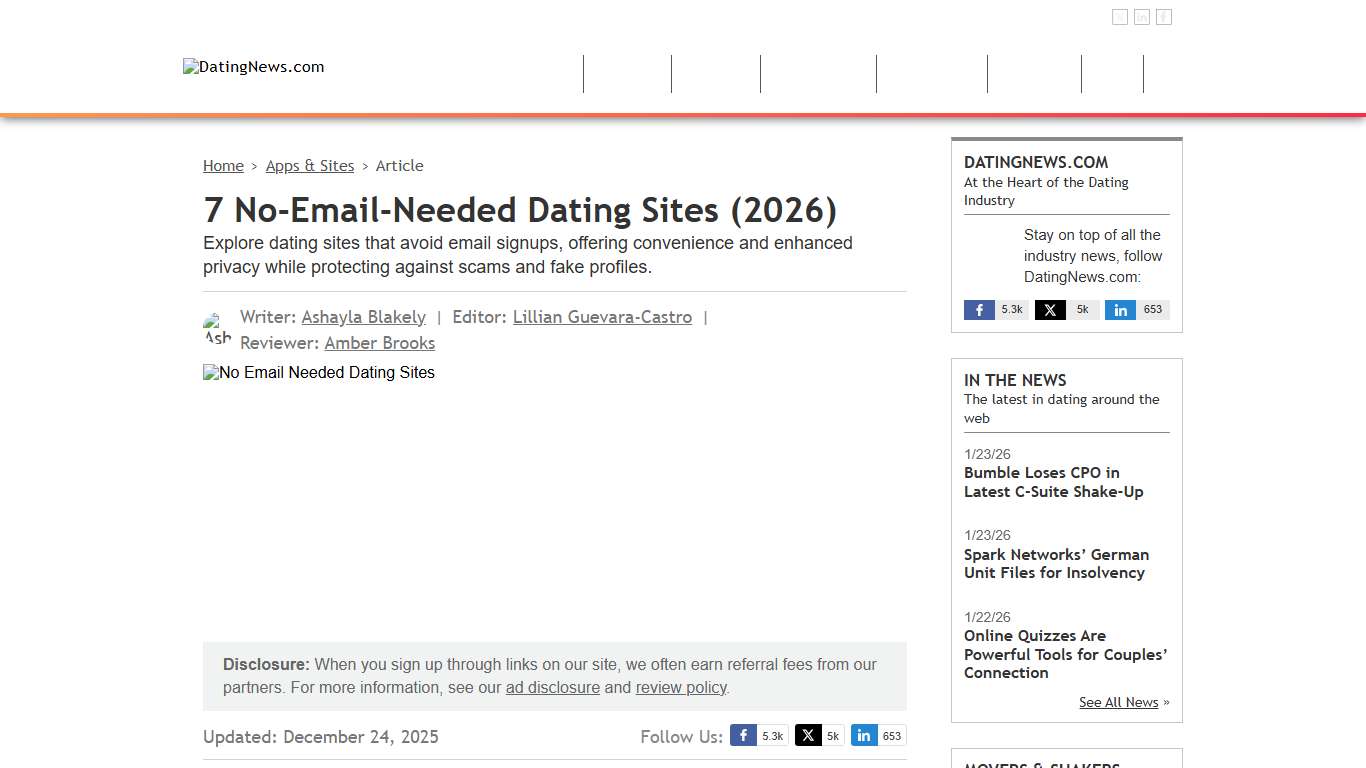 7 No-Email-Needed Dating Sites (2026)