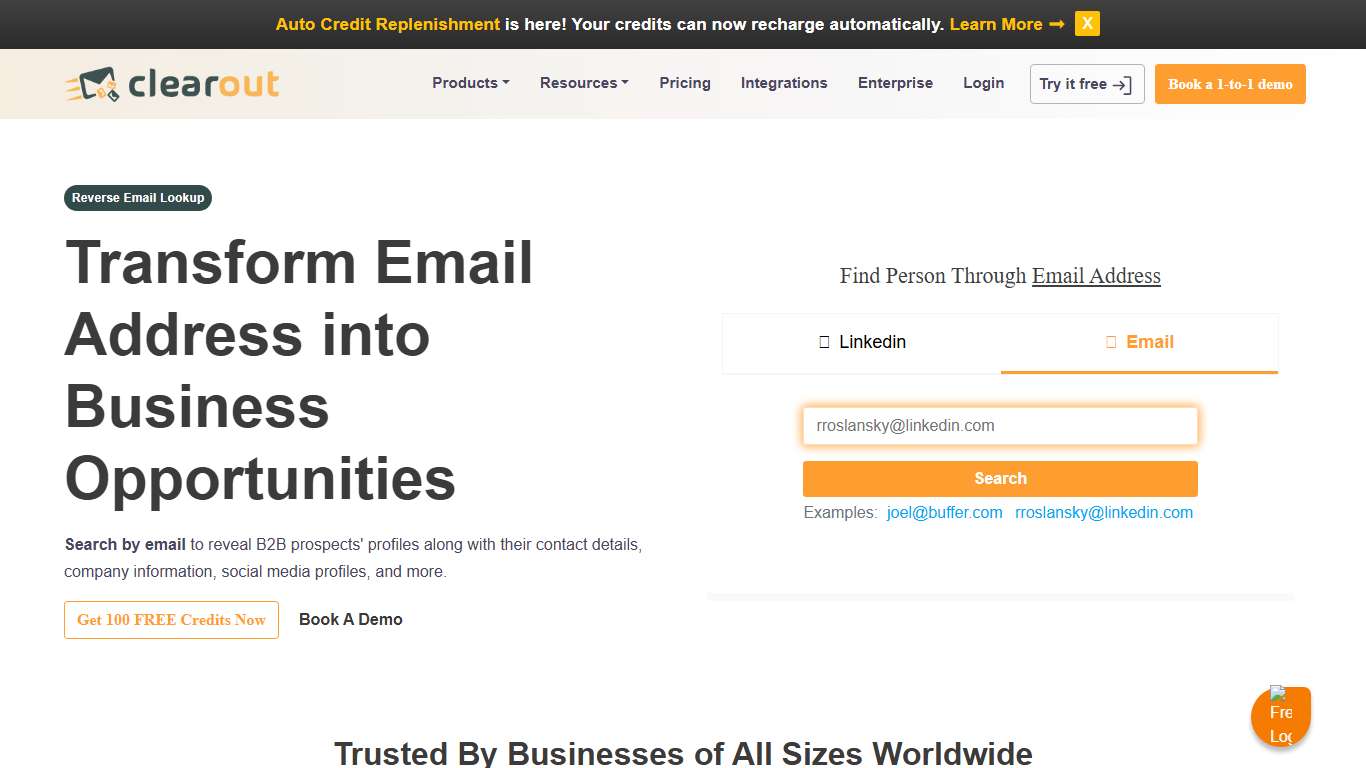 Reverse Email Lookup Tool Find information from email